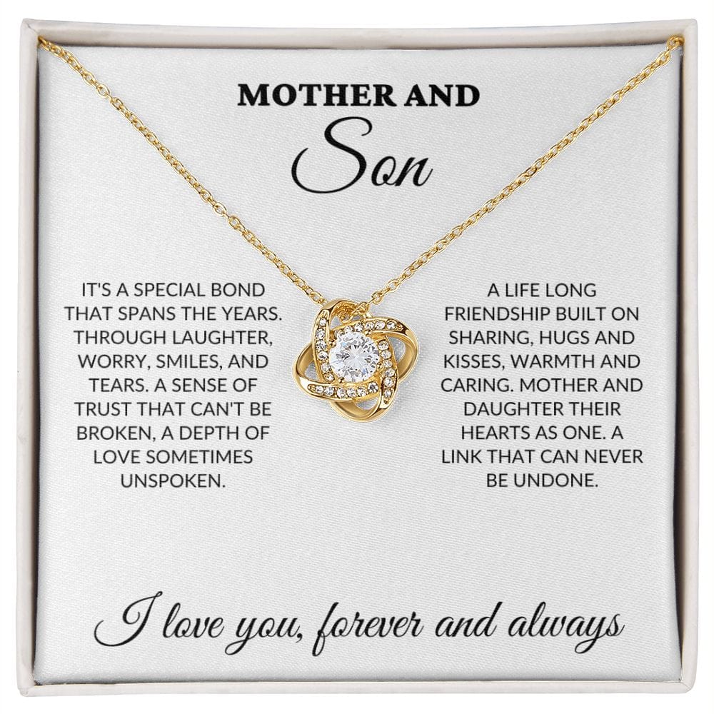 Mother & Son - Special Bond - Love Knot Necklace - WH