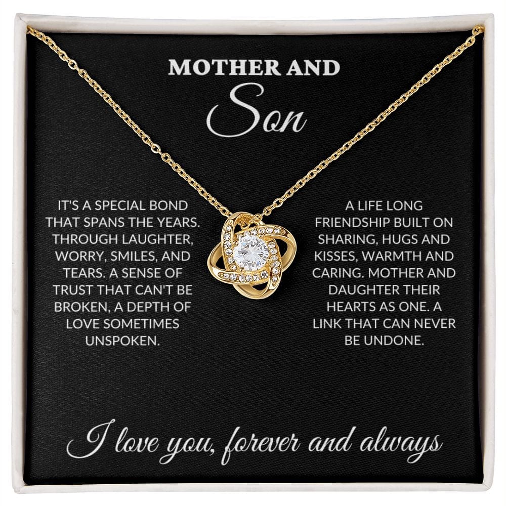 Mother & Son - Special Bond - Love Knot Necklace - BK