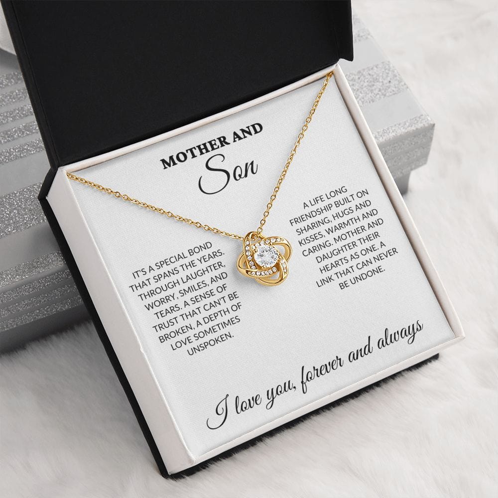 Mother & Son - Special Bond - Love Knot Necklace - WH