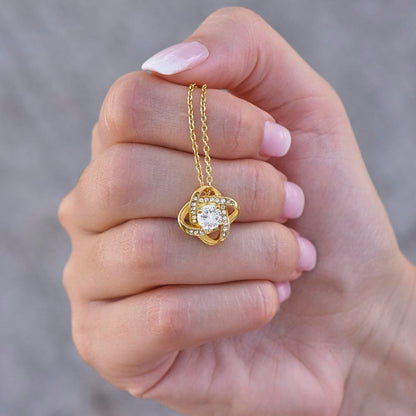 To My Beautiful Soulmate - The Woman I Love The Most - Love Knot Necklace - WH