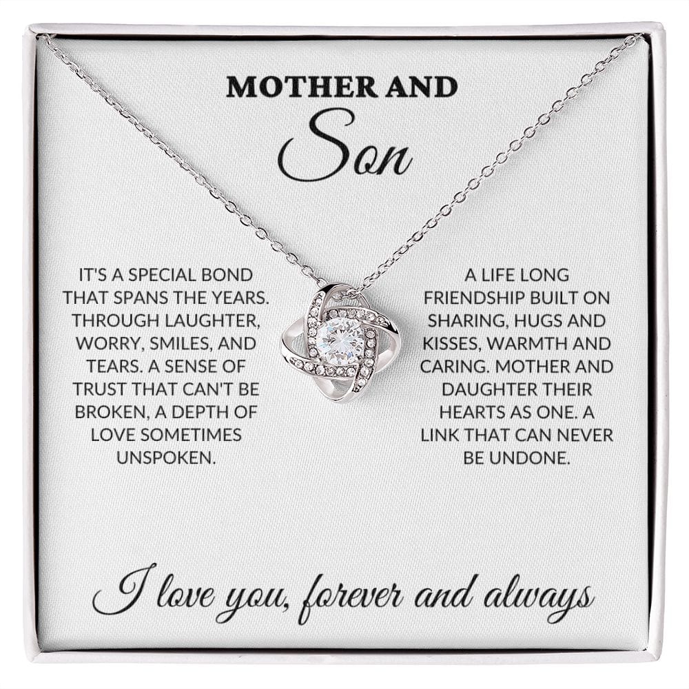 Mother & Son - Special Bond - Love Knot Necklace - WH