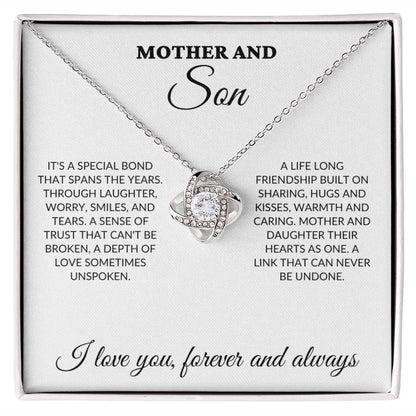 Mother & Son - Special Bond - Love Knot Necklace - WH