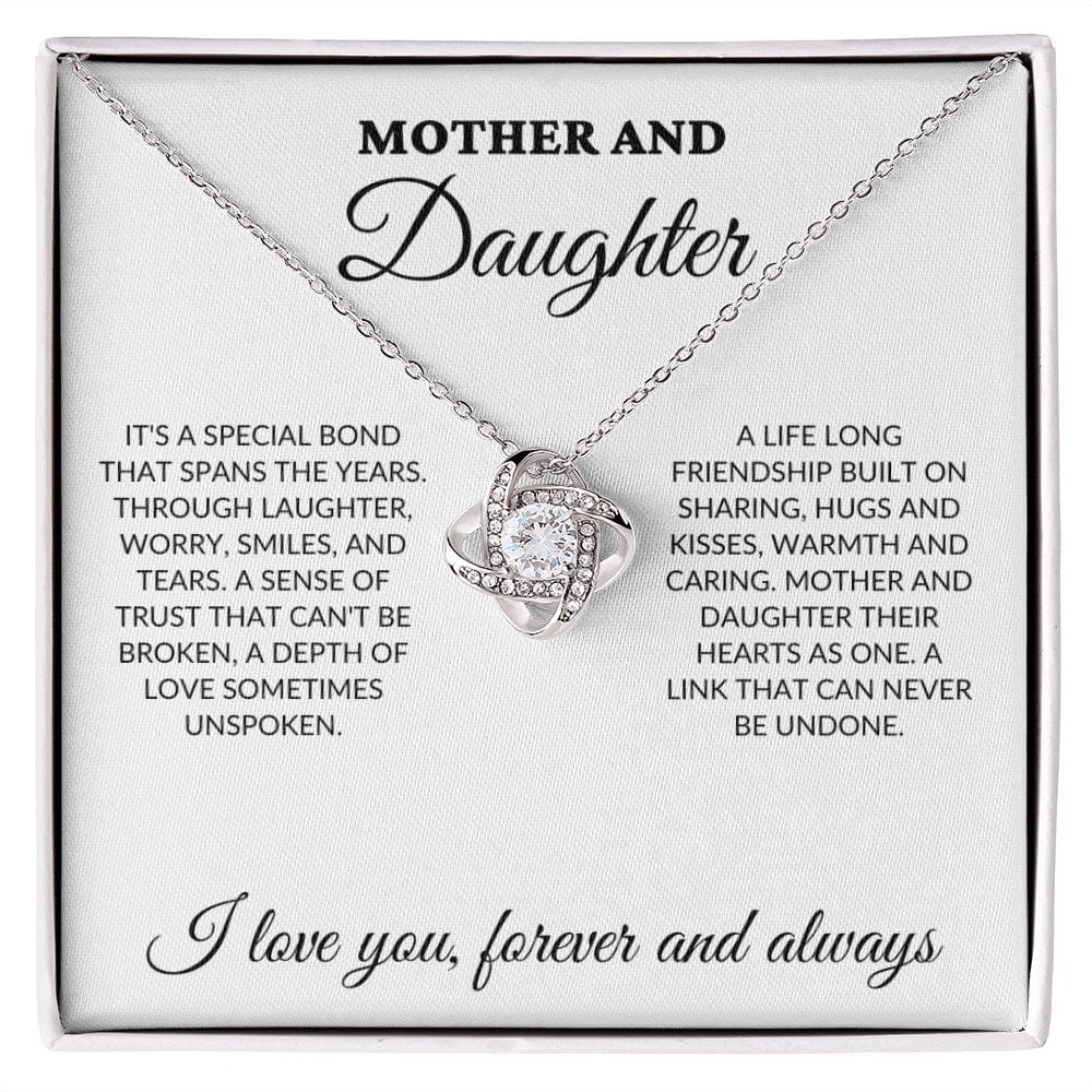 Mother & Daughter - Special Bond - Love Knot Necklace - WH