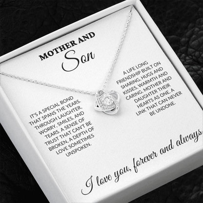 Mother & Son - Special Bond - Love Knot Necklace - WH