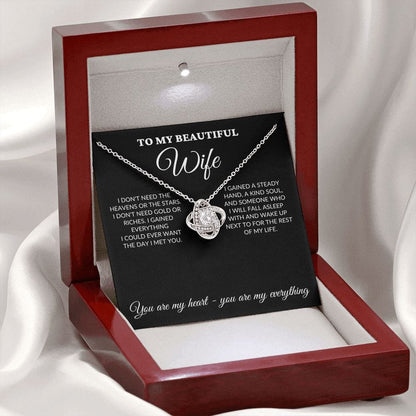 My Beautiful Wife - Kind Soul - Love Knot Necklace - BK